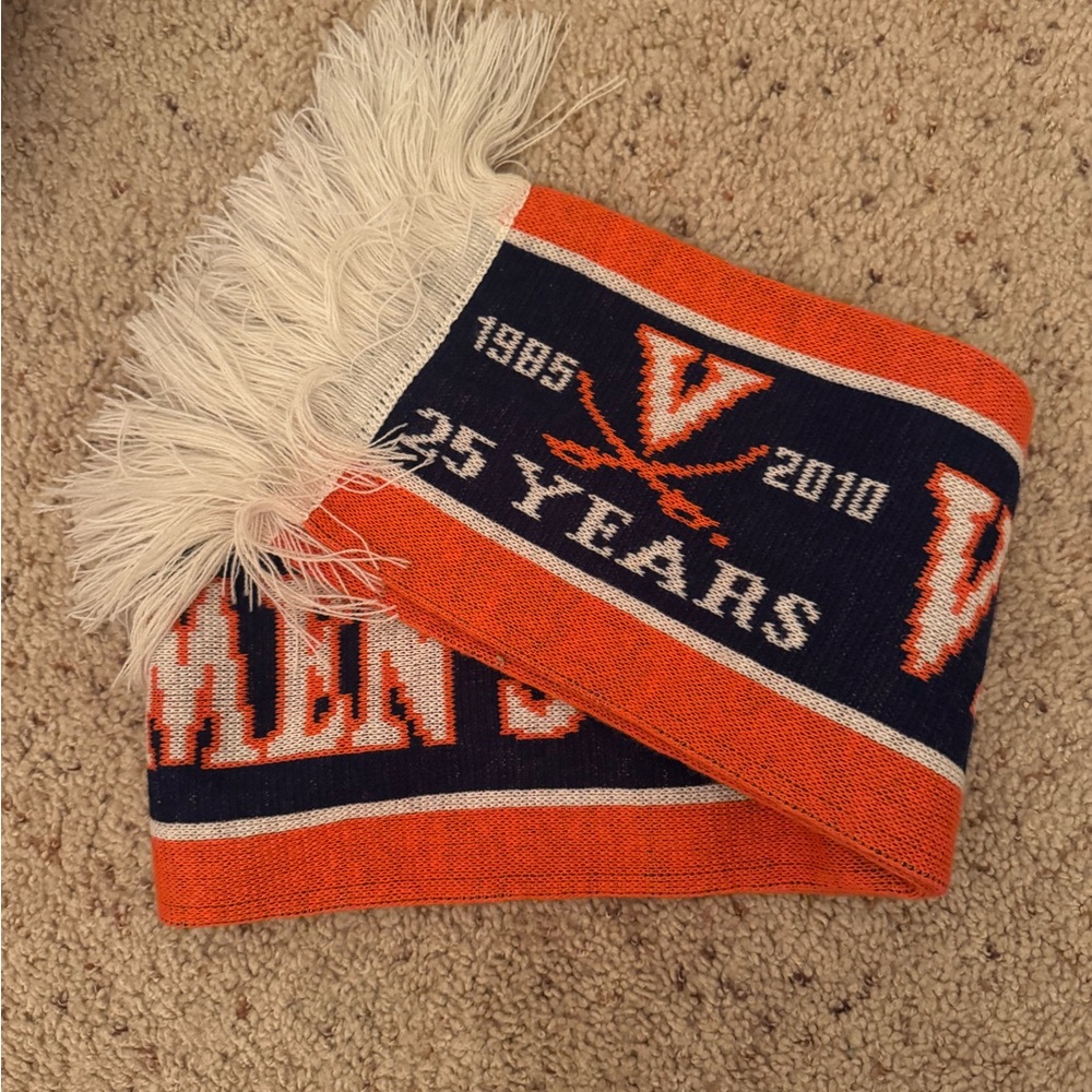 University of Virginia women’s soccer 25 year scarf